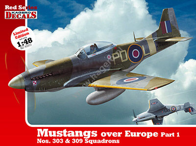 1/48 Mustangs over Europe Part 1 Nos. 303 & 309 Squadrons (kalkomanie)