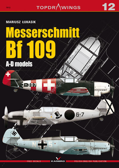 7012 - Messerschmitt Bf 109 A-D Models (bez dodaktów)